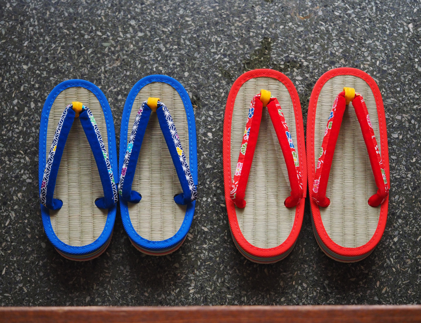 子供草履サイズ違い