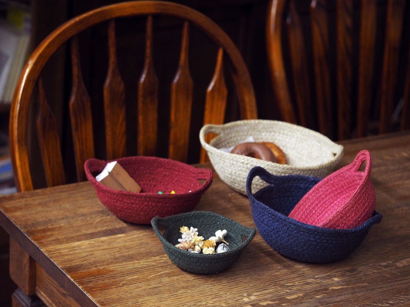 ジュートロープバスケットサイズ