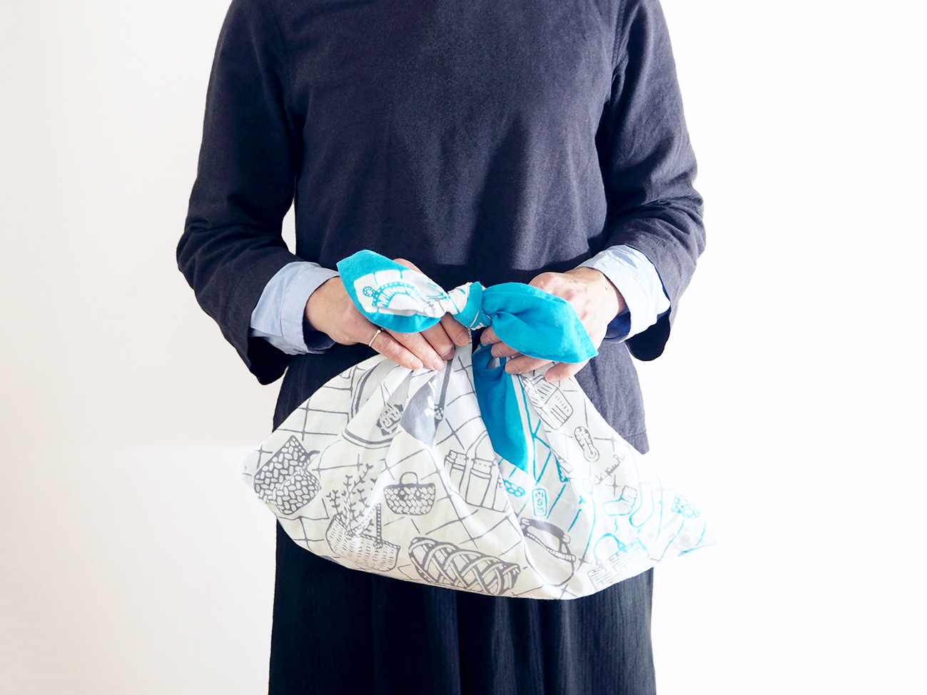 松野屋荒物手ぬぐい vol.1　空色